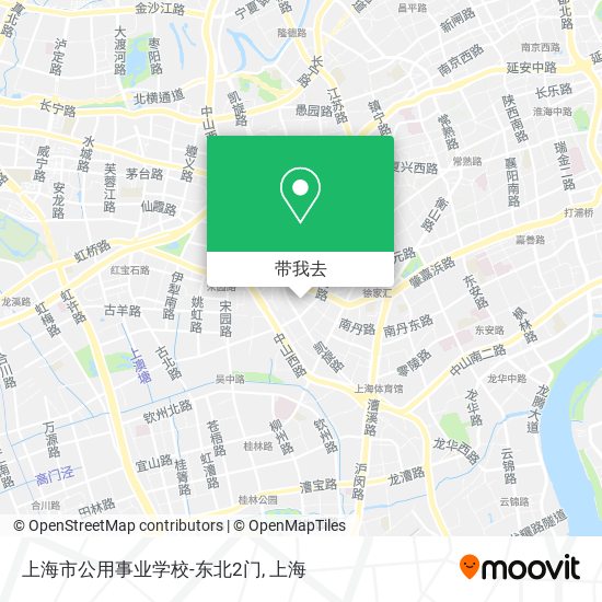 上海市公用事业学校-东北2门地图