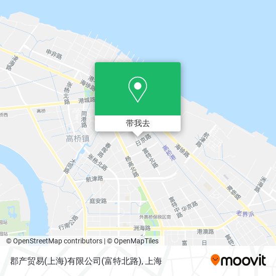 郡产贸易(上海)有限公司(富特北路)地图