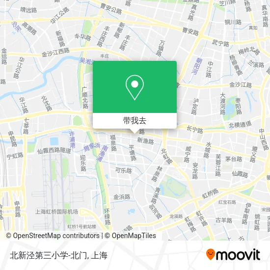 北新泾第三小学-北门地图