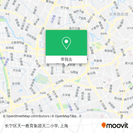 长宁区天一教育集团天二小学地图