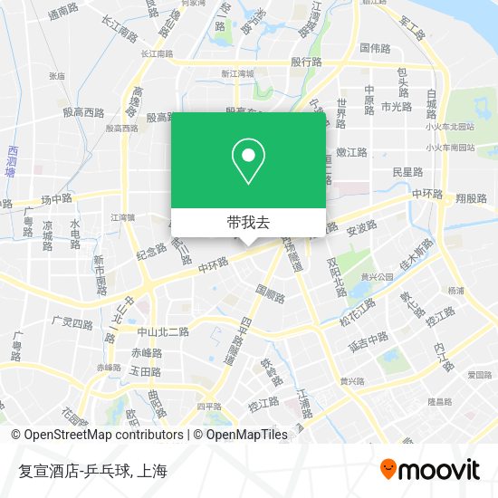 复宣酒店-乒乓球地图
