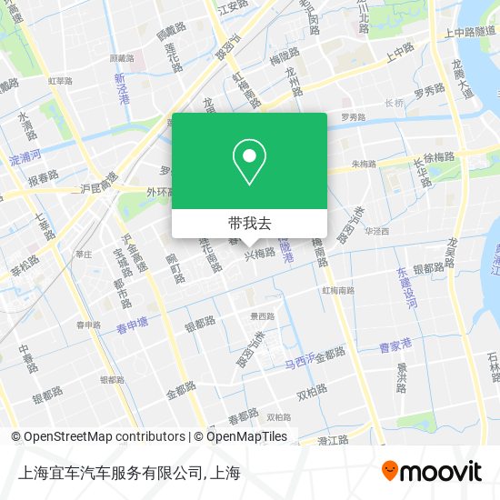 上海宜车汽车服务有限公司地图