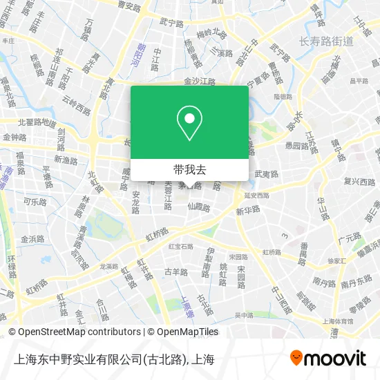 上海东中野实业有限公司(古北路)地图