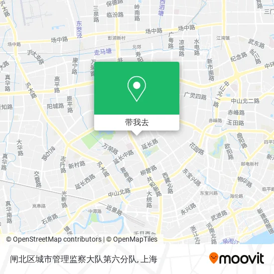 闸北区城市管理监察大队第六分队地图