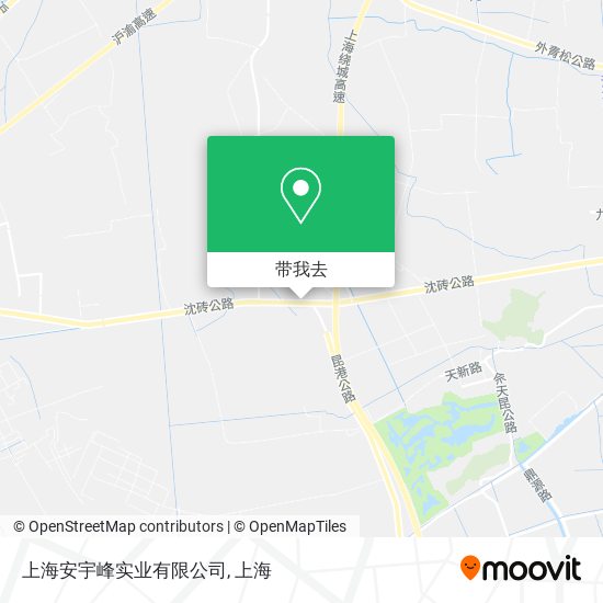 上海安宇峰实业有限公司地图