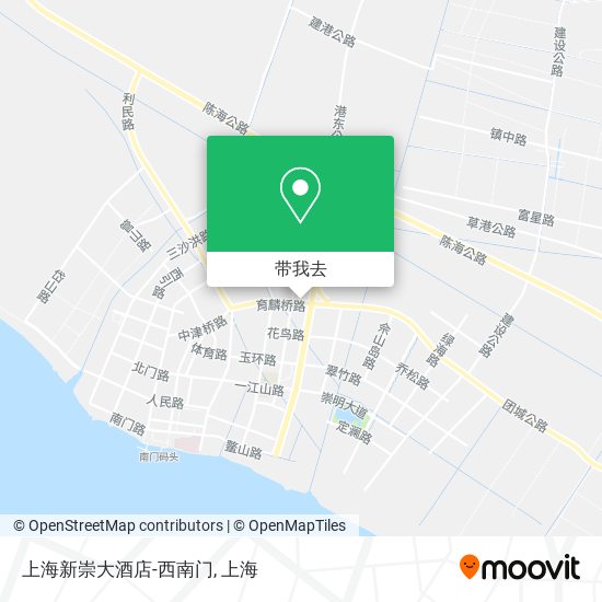 上海新崇大酒店-西南门地图