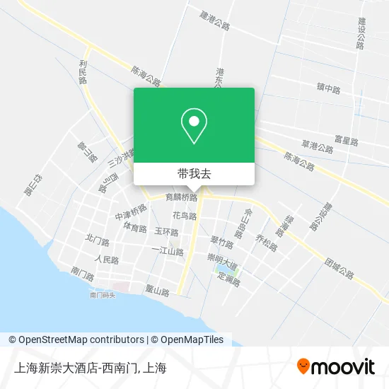 上海新崇大酒店-西南门地图