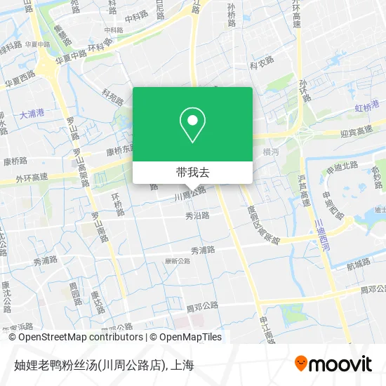 妯娌老鸭粉丝汤(川周公路店)地图