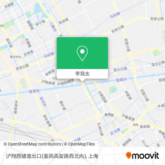 沪翔西辅道出口(嘉闵高架路西北向)地图