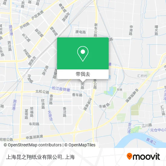 上海昆之翔纸业有限公司地图