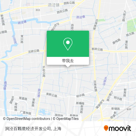 洞泾百颗星经济开发公司地图