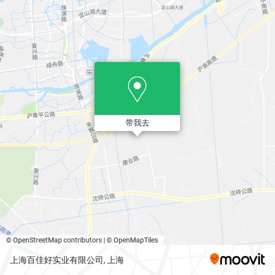 上海百佳好实业有限公司地图