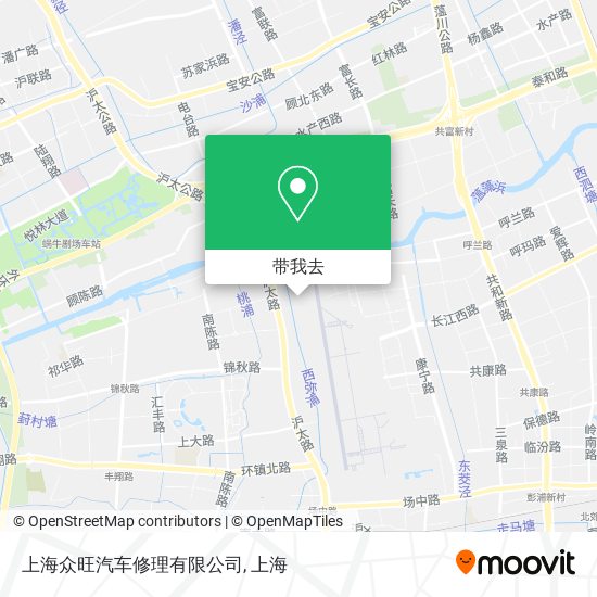 上海众旺汽车修理有限公司地图