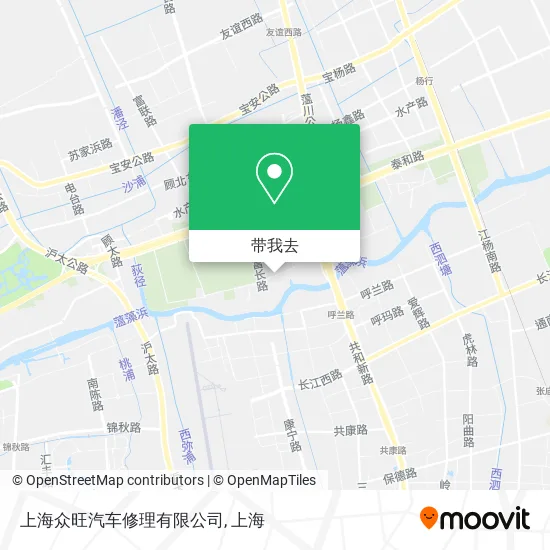 上海众旺汽车修理有限公司地图