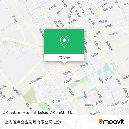 上海唯今企业发展有限公司地图