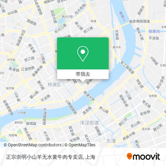 正宗崇明小山羊无水黄牛肉专卖店地图