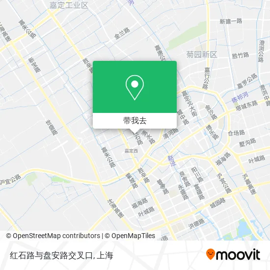 红石路与盘安路交叉口地图