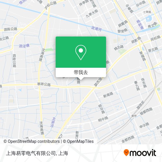 上海易零电气有限公司地图