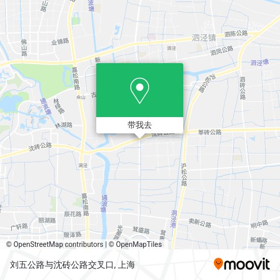 刘五公路与沈砖公路交叉口地图