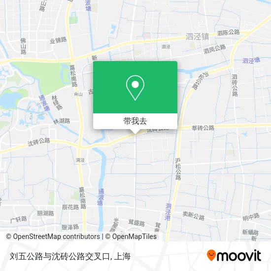 刘五公路与沈砖公路交叉口地图