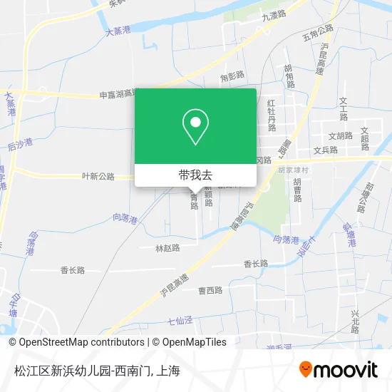 松江区新浜幼儿园-西南门地图