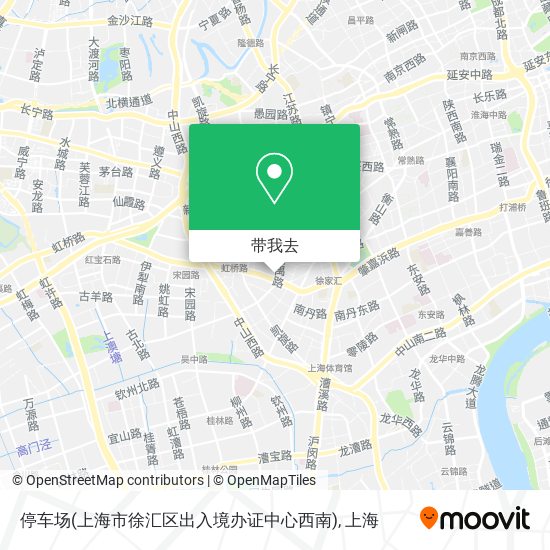 停车场(上海市徐汇区出入境办证中心西南)地图