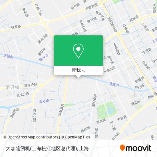 大森缝纫机(上海松江地区总代理)地图