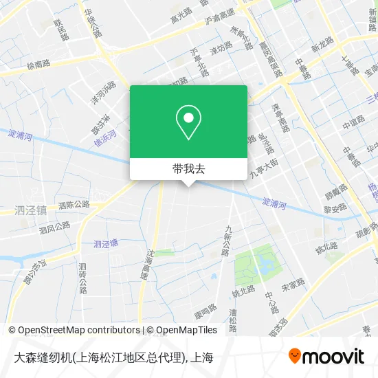 大森缝纫机(上海松江地区总代理)地图