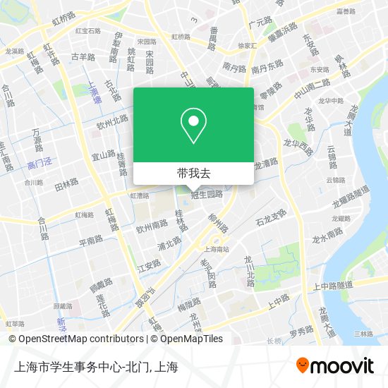 上海市学生事务中心-北门地图