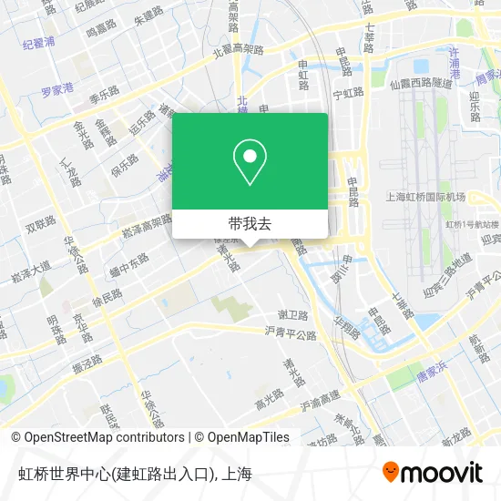 虹桥世界中心(建虹路出入口)地图