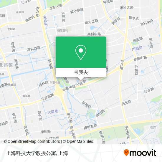 上海科技大学教授公寓地图