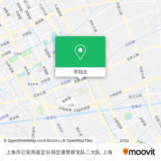 上海市公安局嘉定分局交通警察支队二大队地图