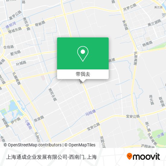 上海通成企业发展有限公司-西南门地图