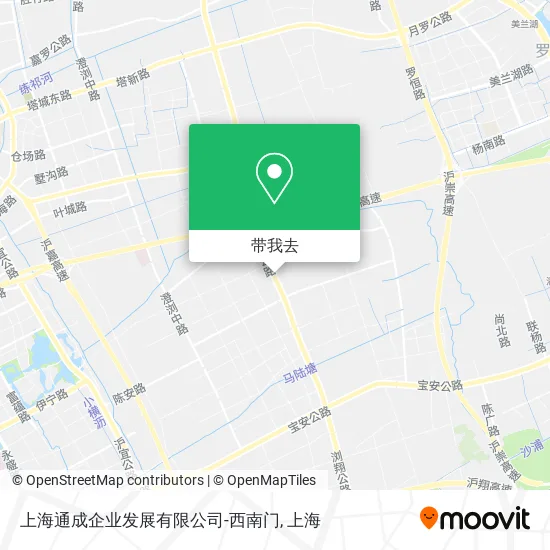 上海通成企业发展有限公司-西南门地图