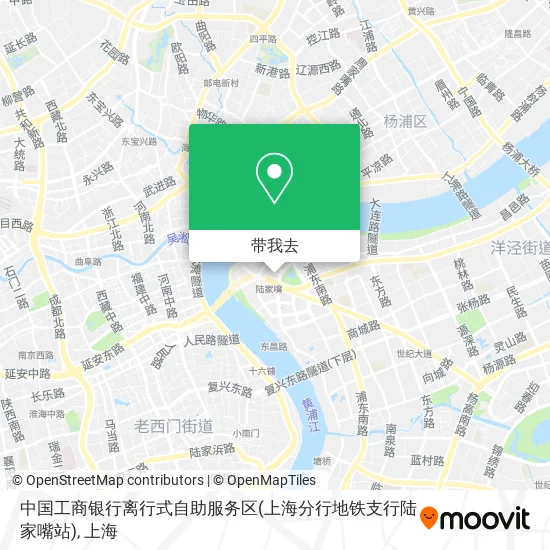中国工商银行离行式自助服务区(上海分行地铁支行陆家嘴站)地图