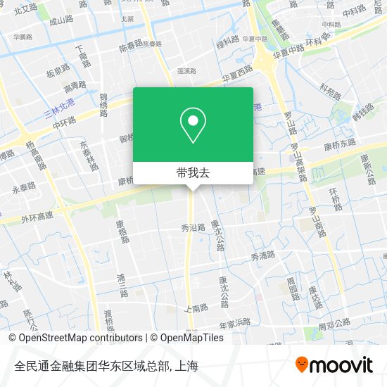 全民通金融集团华东区域总部地图