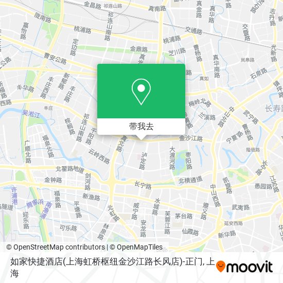 如家快捷酒店(上海虹桥枢纽金沙江路长风店)-正门地图