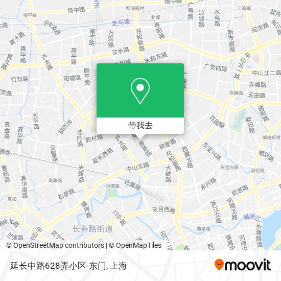 延长中路628弄小区-东门地图