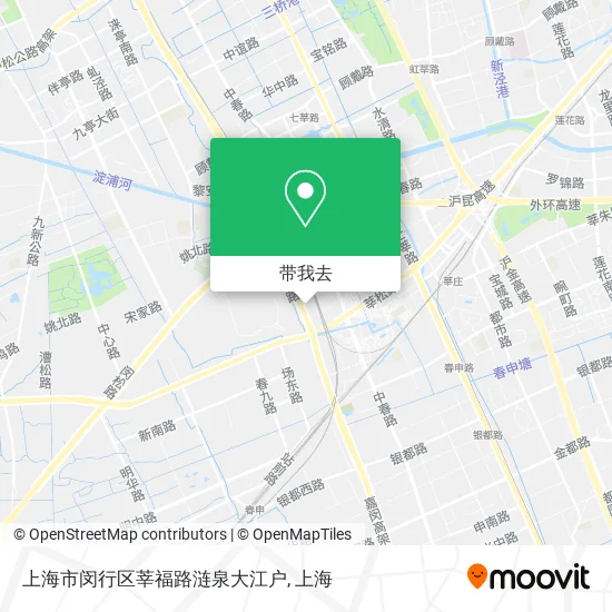 上海市闵行区莘福路涟泉大江户地图