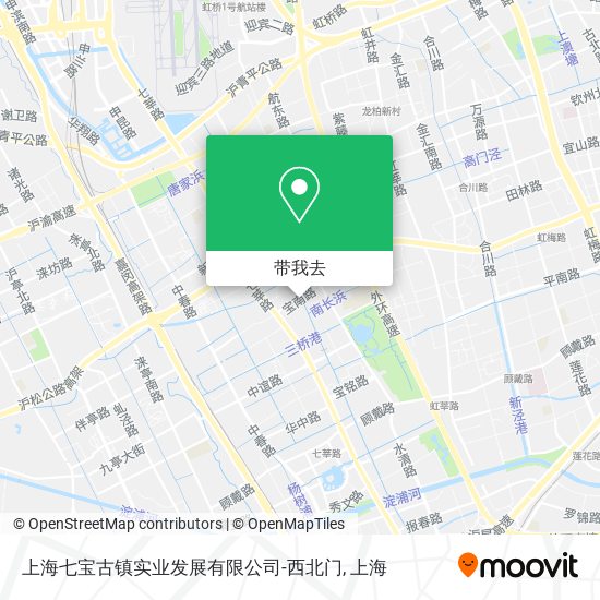上海七宝古镇实业发展有限公司-西北门地图