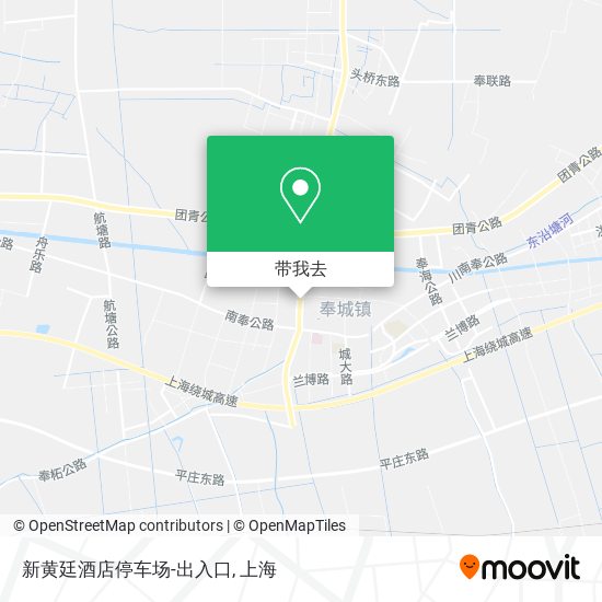 新黄廷酒店停车场-出入口地图