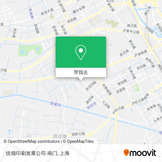 统领印刷发展公司-南门地图