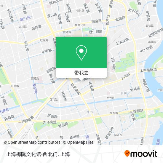 上海梅陇文化馆-西北门地图