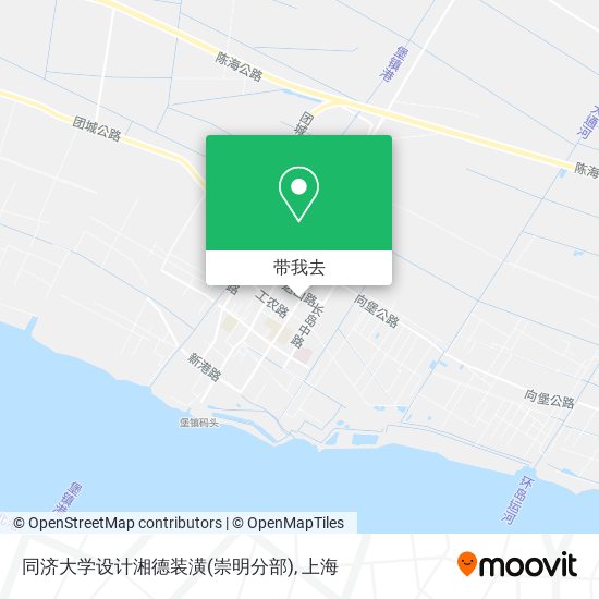 同济大学设计湘德装潢(崇明分部)地图