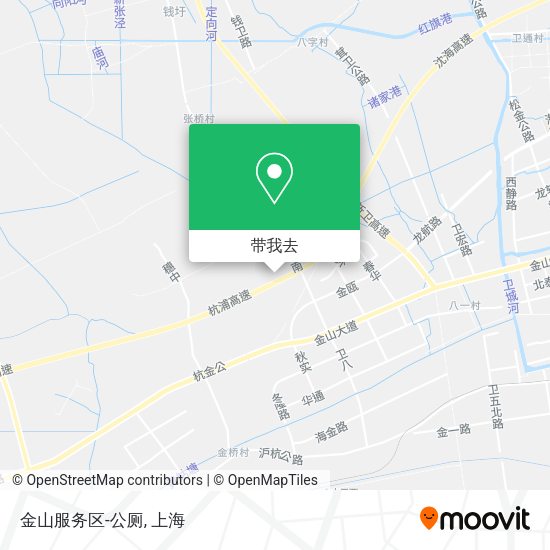 金山服务区-公厕地图