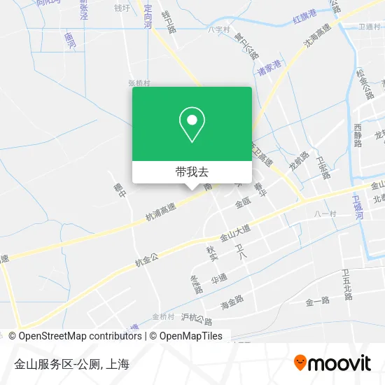 金山服务区-公厕地图