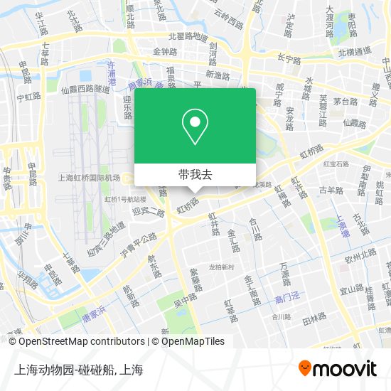 上海动物园-碰碰船地图