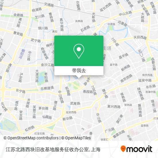 江苏北路西块旧改基地服务征收办公室地图