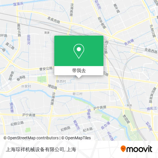上海琮祥机械设备有限公司地图