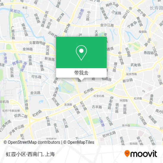 虹霞小区-西南门地图